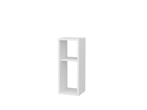 Mesa de cabeceira de madeira "Sault" - 23 x 22 x 60 cm - Branco