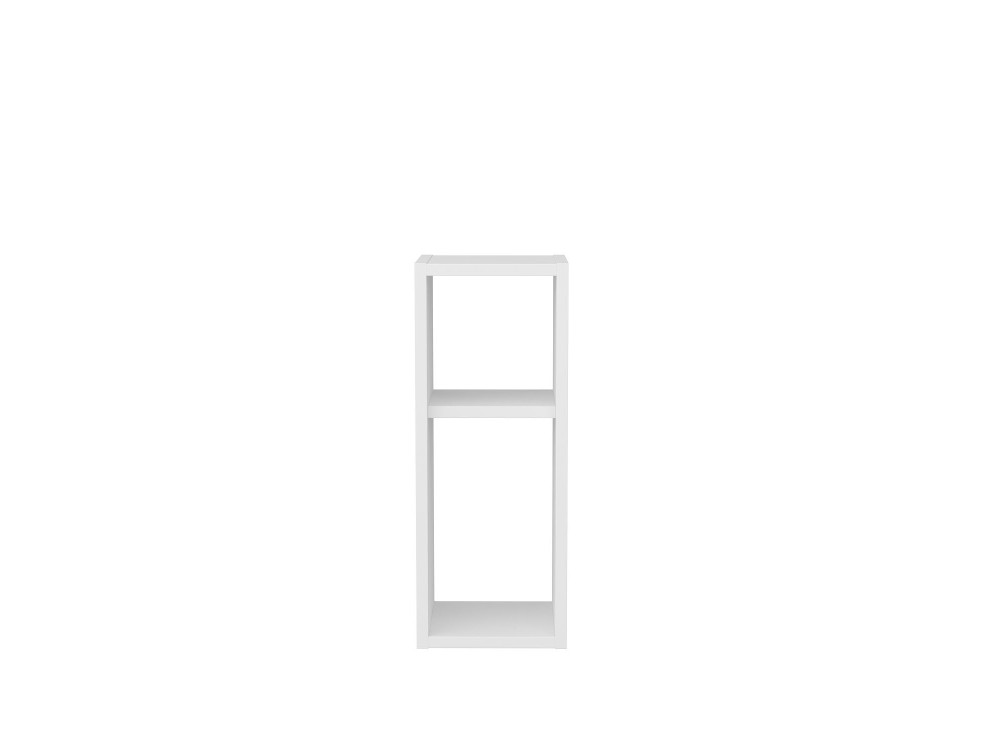 Mesa de cabeceira de madeira "Sault" - 23 x 22 x 60 cm - Branco