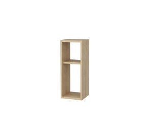 Mesa de cabeceira de madeira "Sault" - 23 x 22 x 60 cm - Bege