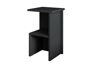 Mesa de cabeceira de madeira "Roisin" - 30 x 30 x 50 cm - Cinzento antracite