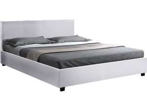 Cama de casal com baú "Carla" - 160 x 200 cm - Branco