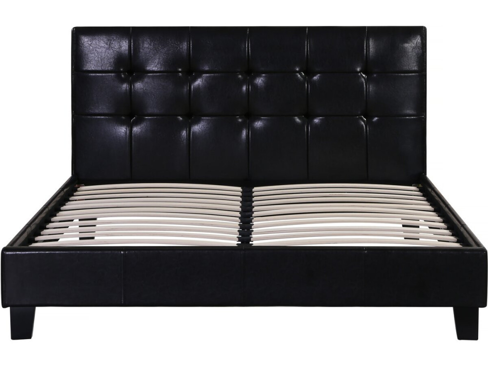 Cama "Julia" - 140 x 190 cm - Preto