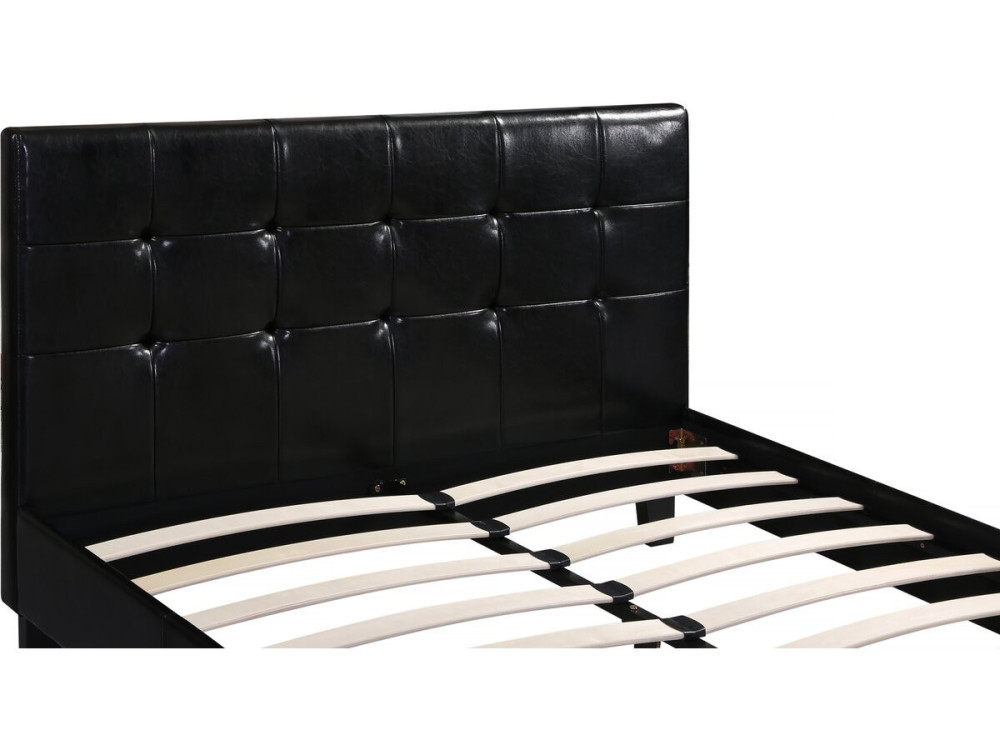 Cama "Julia" - 140 x 190 cm - Preto