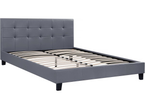 Cama"Julia" - 140 x 190 cm - Cinza
