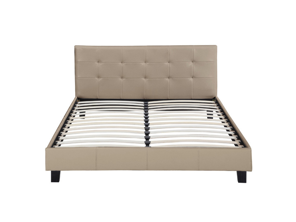 Cama"Julia" - 140 x 190 cm - Acastanhado
