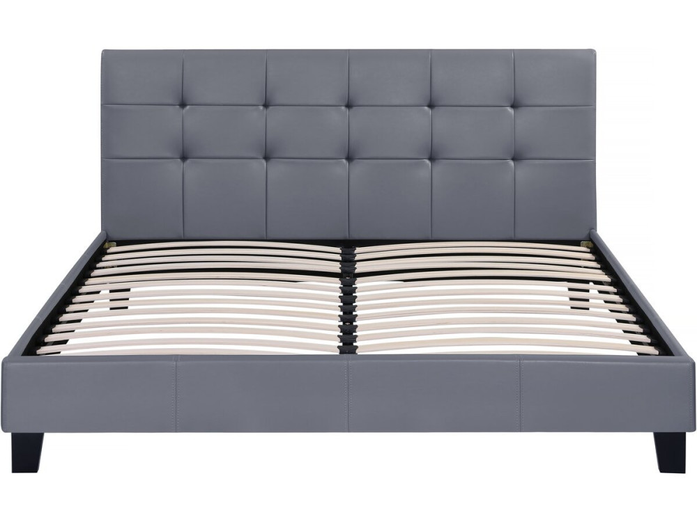 Cama"Julia" - 160 x 200 cm - Cinza clara