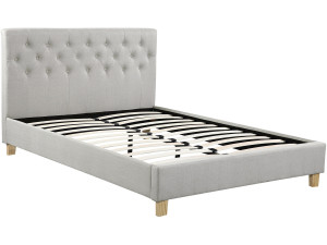 Cama de casal "Emmy" - 140 x 190 cm - Bege
