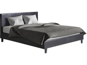 Cama "Lina" - 160 x 200 cm - Preto