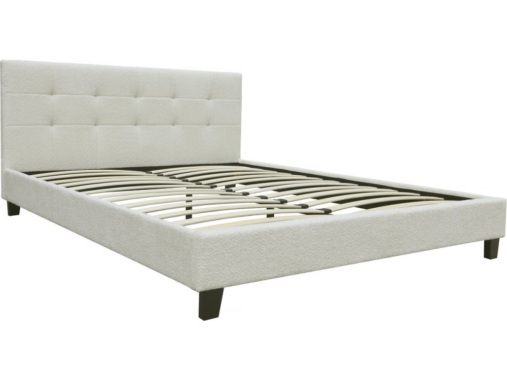 Cama atoalhada "Julia" 140x190cm - Creme