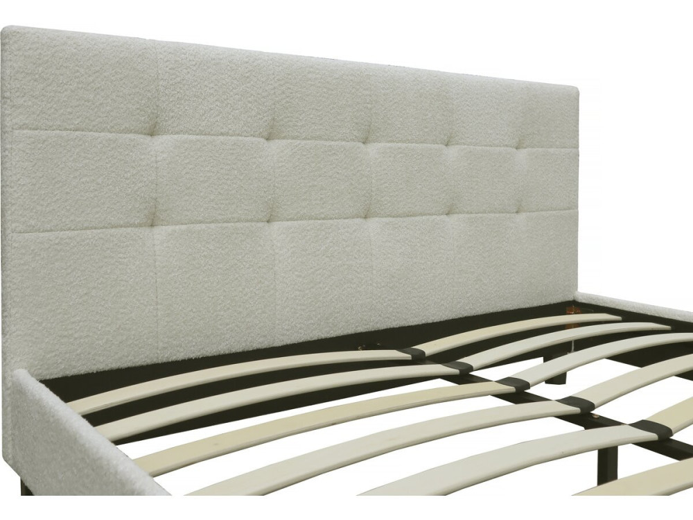 Cama atoalhada "Julia" 140x190cm - Creme