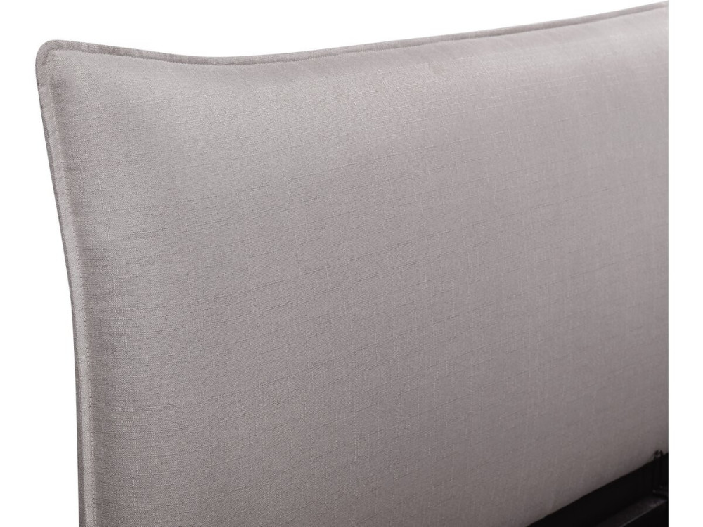 Cama dupla com arrumação "Megeve" 140 x 200 cm - Cinzento