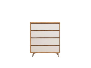 Cómoda de madeira "Suvera" - 70 x 40 x 86 cm - Bege