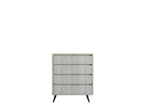 Cómoda de madeira "Suvera" - 70 x 40 x 86 cm - Travertino