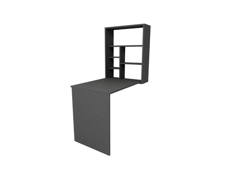 Mesa de maquilhagem em madeira "Sedir" - 90 x 59 x 74 cm - Cinzento antracite