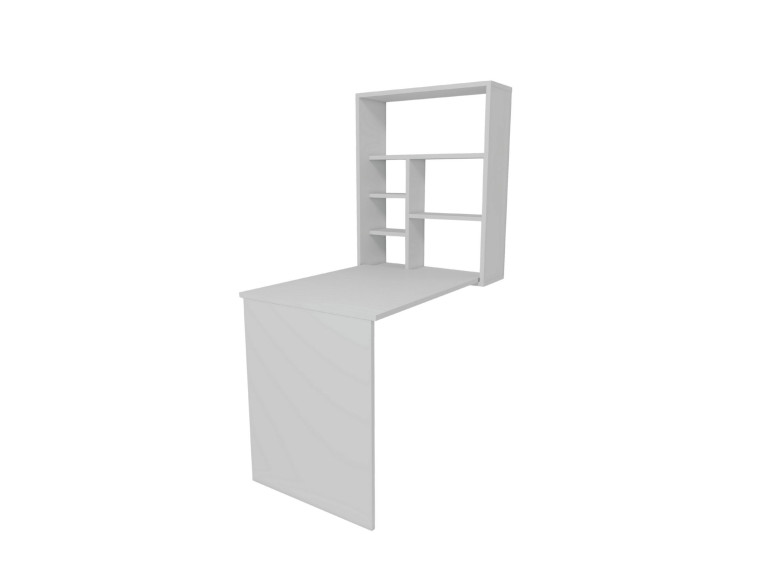 Mesa de maquilhagem em madeira "Sedir" - 90 x 59 x 74 cm - Branco
