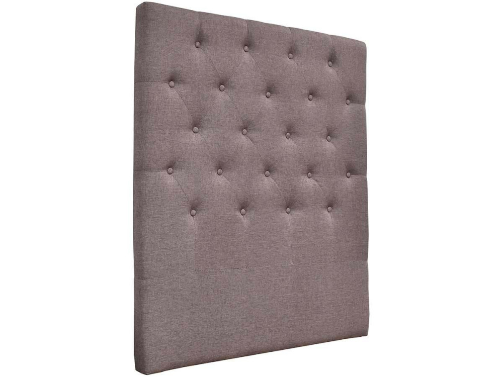 Cabeceira acolchoada “Déco” - 99 cm - Taupe - Tecido