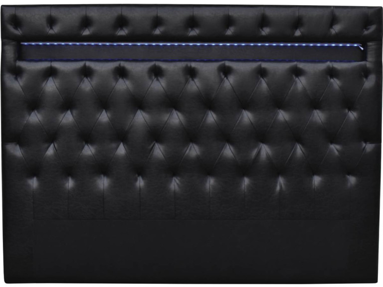 Cabeceira LED “Déco” - 149 cm - Preto