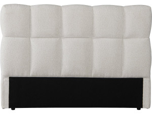 Cabeceira de cama em tecido grosso tipo bolha "Alpe d'Huez" - 140 cm - Bege