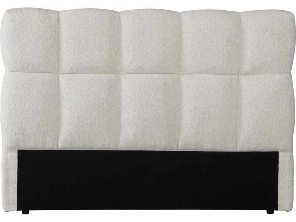 Cabeceira de cama em tecido grosso tipo bolha "Alpe d'Huez" - 160 cm - Bege