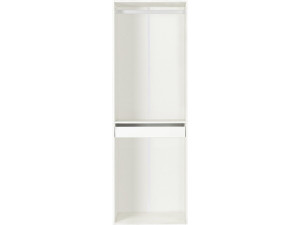 Roupeiro "Opera" com espaço para pendurar e suporte para calças - 60 x 45 x 180 cm - Branco