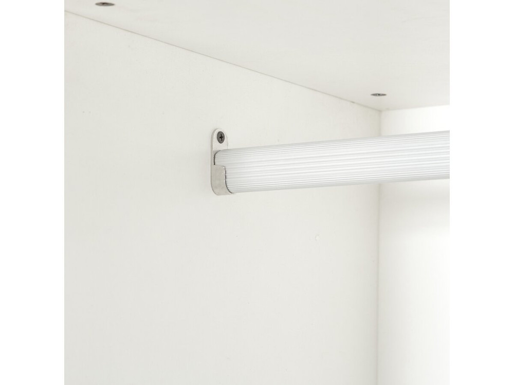 Roupeiro "Opera" com espaço para pendurar e suporte para calças - 60 x 45 x 180 cm - Branco