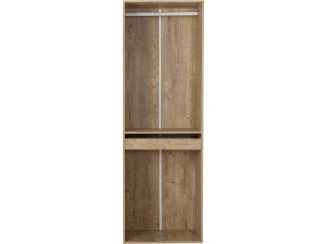 Roupeiro "Opéra" com espaço para pendurar e suporte para calças - 60 x 45 x 180 cm - Bege