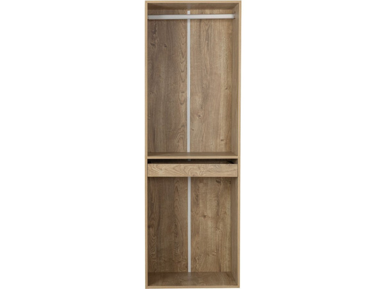 Roupeiro "Opéra" com espaço para pendurar e suporte para calças - 60 x 45 x 180 cm - Bege