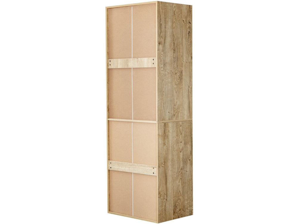 Roupeiro "Opéra" com espaço para pendurar e suporte para calças - 60 x 45 x 180 cm - Bege