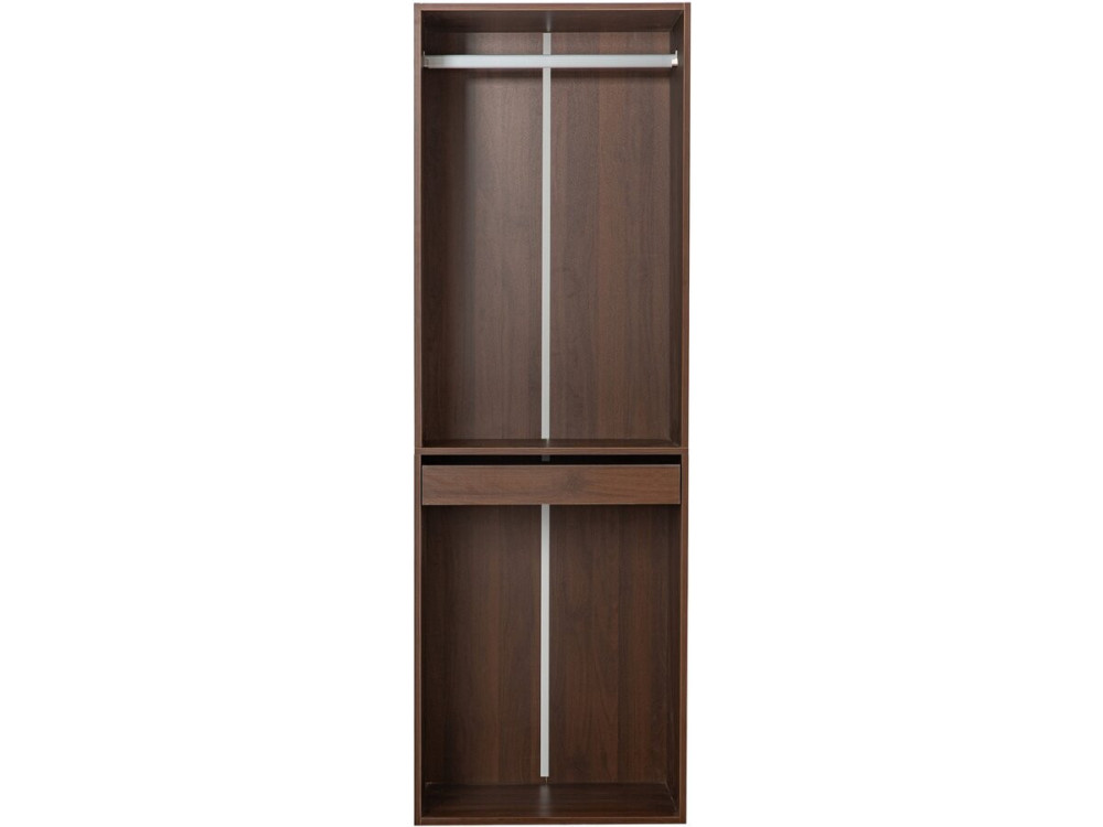 Roupeiro "Opéra" com espaço para pendurar - 60 x 45 x 180 cm - Castanho