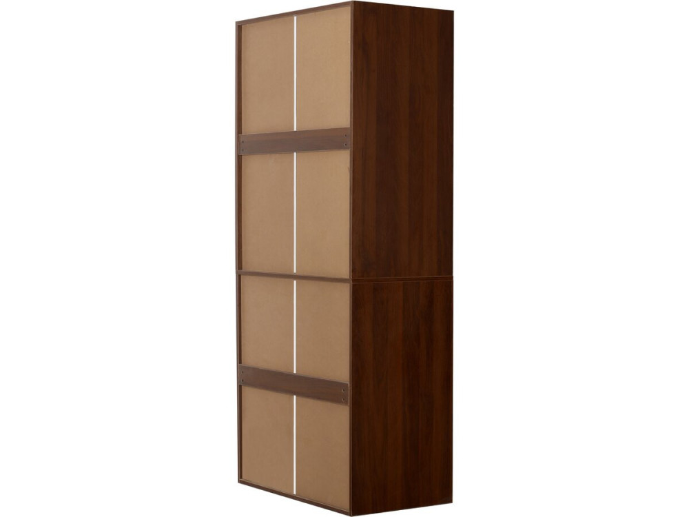 Roupeiro "Opéra" com 4 gavetas e 1 espaço para pendurar - 80 x 45 x 180 cm - Castanho