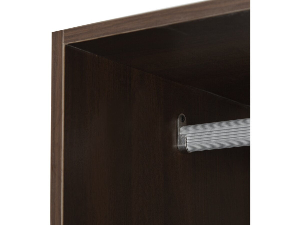Roupeiro "Opéra" com 4 gavetas e 1 espaço para pendurar - 80 x 45 x 180 cm - Castanho