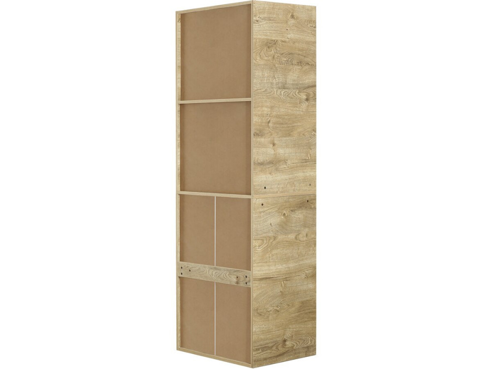 Roupeiro "Opéra" com 5 gavetas e 2 prateleiras - 60 x 45 x 180 cm - Bege