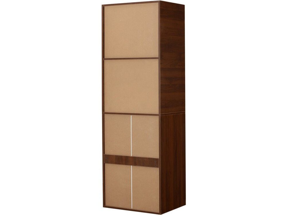 Armário "Opéra" com 5 gavetas e 2 prateleiras - 60 x 45 x 180 cm - Castanho
