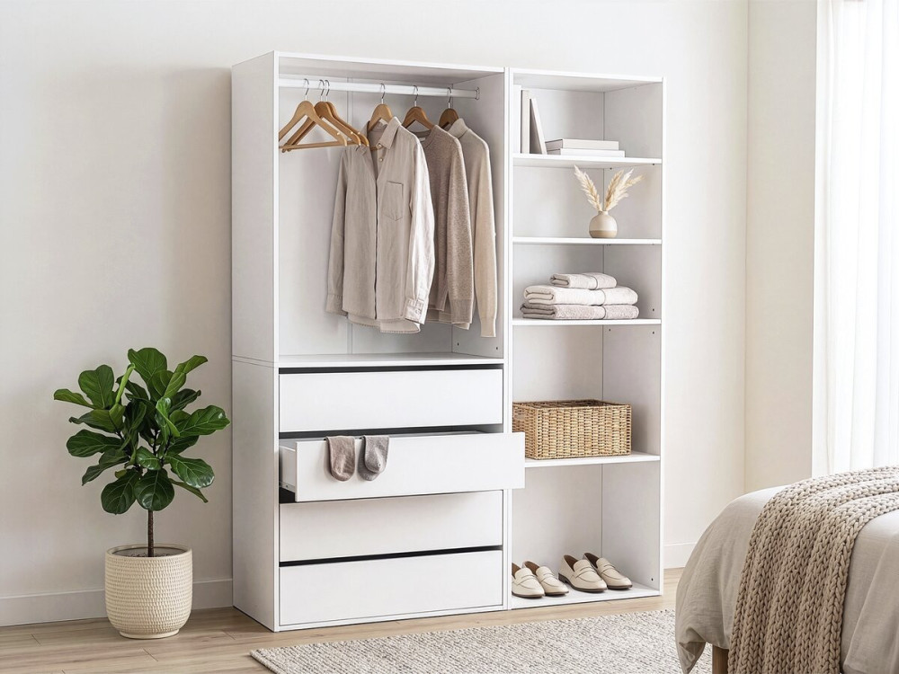 Conjunto de toucador modular "Opera" - 2 unidades - Branco