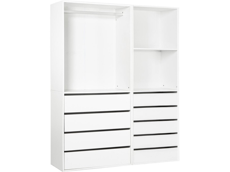 Conjunto de toucador modular "Opera" - 2 unidades - Branco