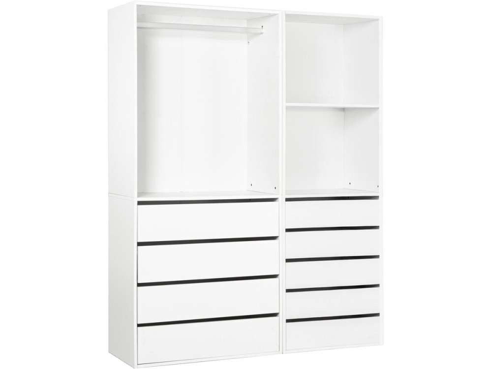 Conjunto de toucador modular "Opera" - 2 unidades - Branco