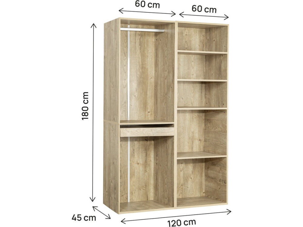 Conjunto de toucador modular "Opera" - 2 unidades - Bege