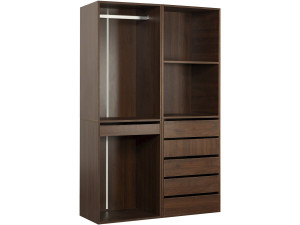 Conjunto de toucador modular "Opera" - 2 unidades - Castanho
