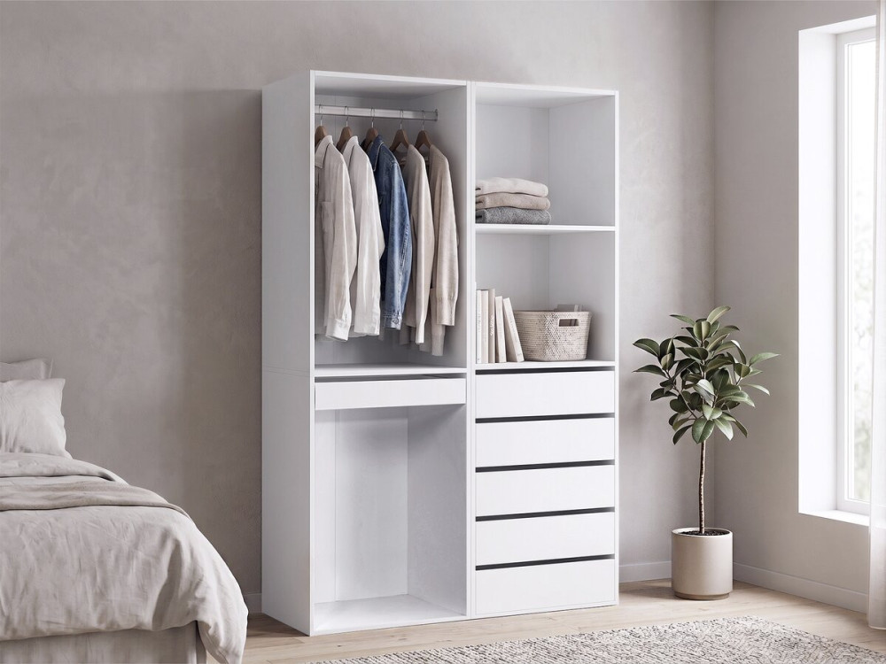Conjunto de toucador modular "Opera" - 2 unidades - Branco