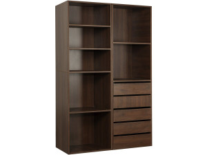 Conjunto de toucador modular "Opera" - 2 unidades - Castanho