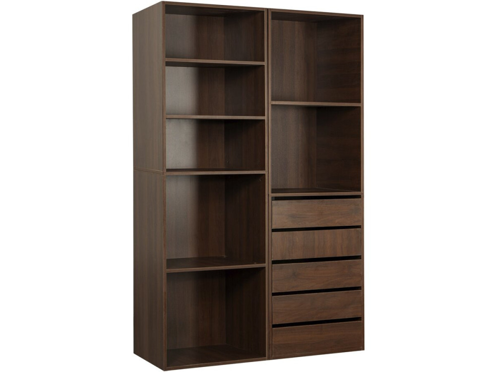 Conjunto de toucador modular "Opera" - 2 unidades - Castanho