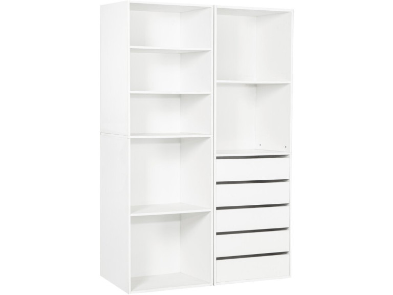 Conjunto de toucador modular "Opera" - 2 unidades - Branco