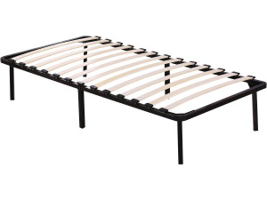 Estrutura de ripas + pés para colchão 90 x 190 cm - 13 ripas