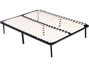 Estrutura de ripas + pés para colchão 140 x 190 cm - 20 ripas