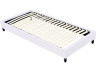Estrado de ripas estofado - 90 x 190 cm - 20 ripas - Branco