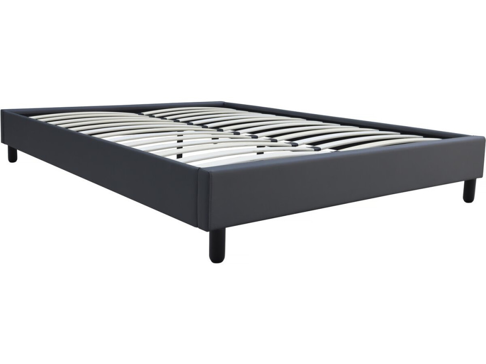 Estrado "Andy" - 160 x 200 cm - PVC - Cinza antracite