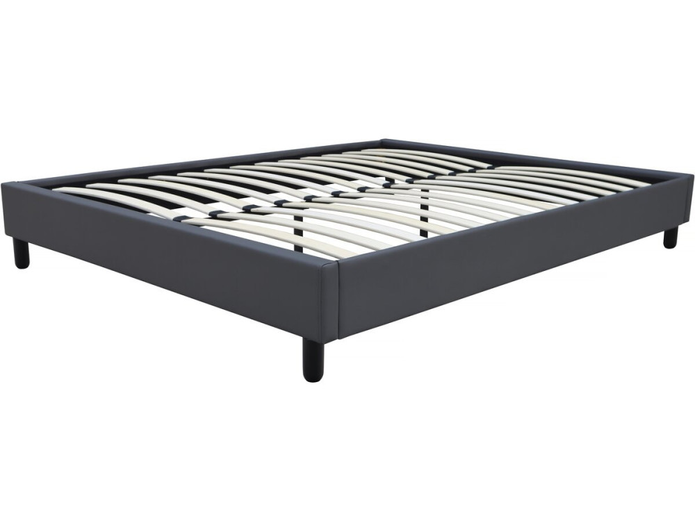 Estrado "Andy" - 160 x 200 cm - PVC - Cinza antracite