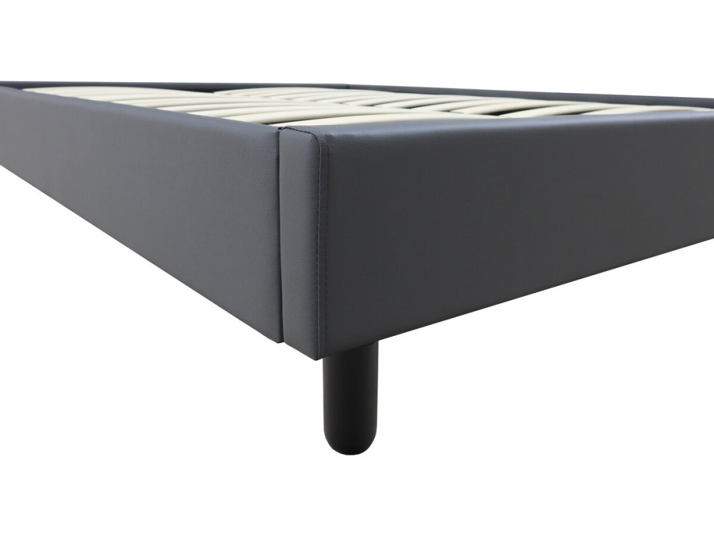 Estrado "Andy" - 160 x 200 cm - PVC - Cinza antracite