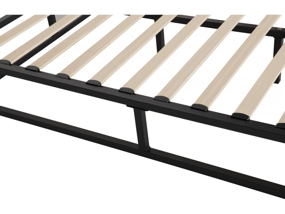 Estrutura de cama metálica 160 x 200 cm - Preto