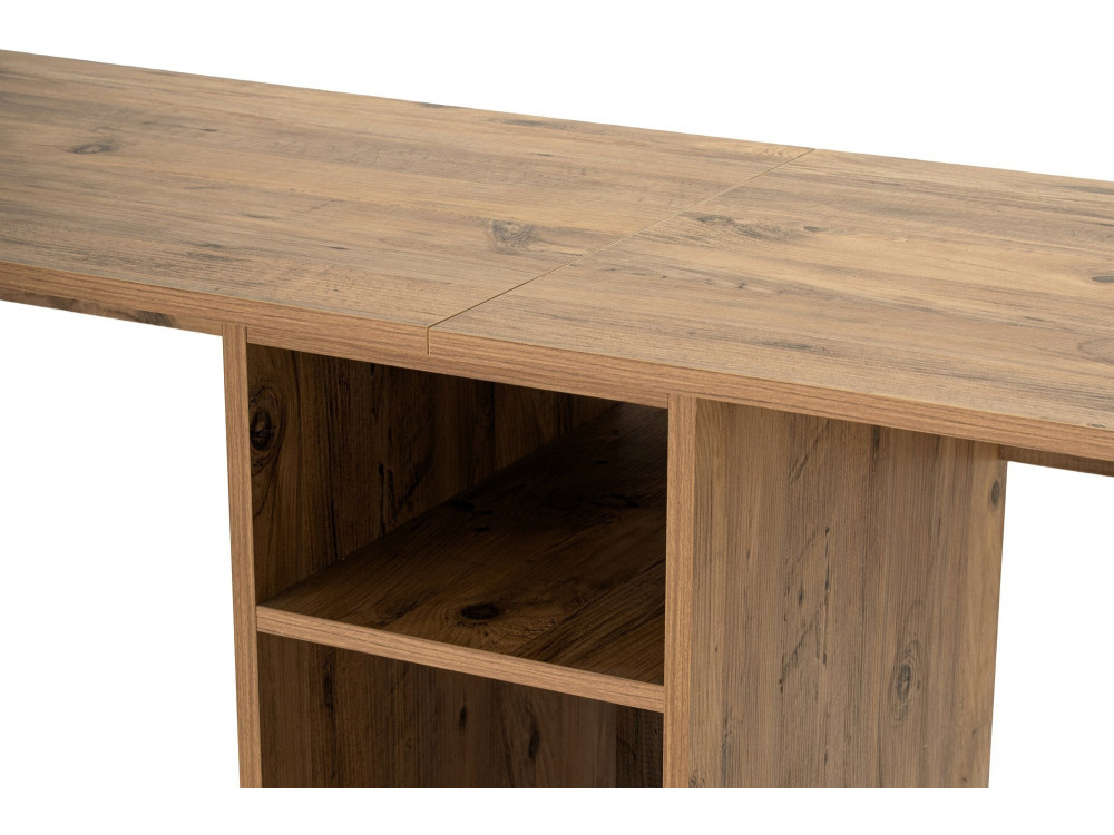 Secretária de estudo Twin - 240 x 60 x 74 cm - Atlantic PineBlack